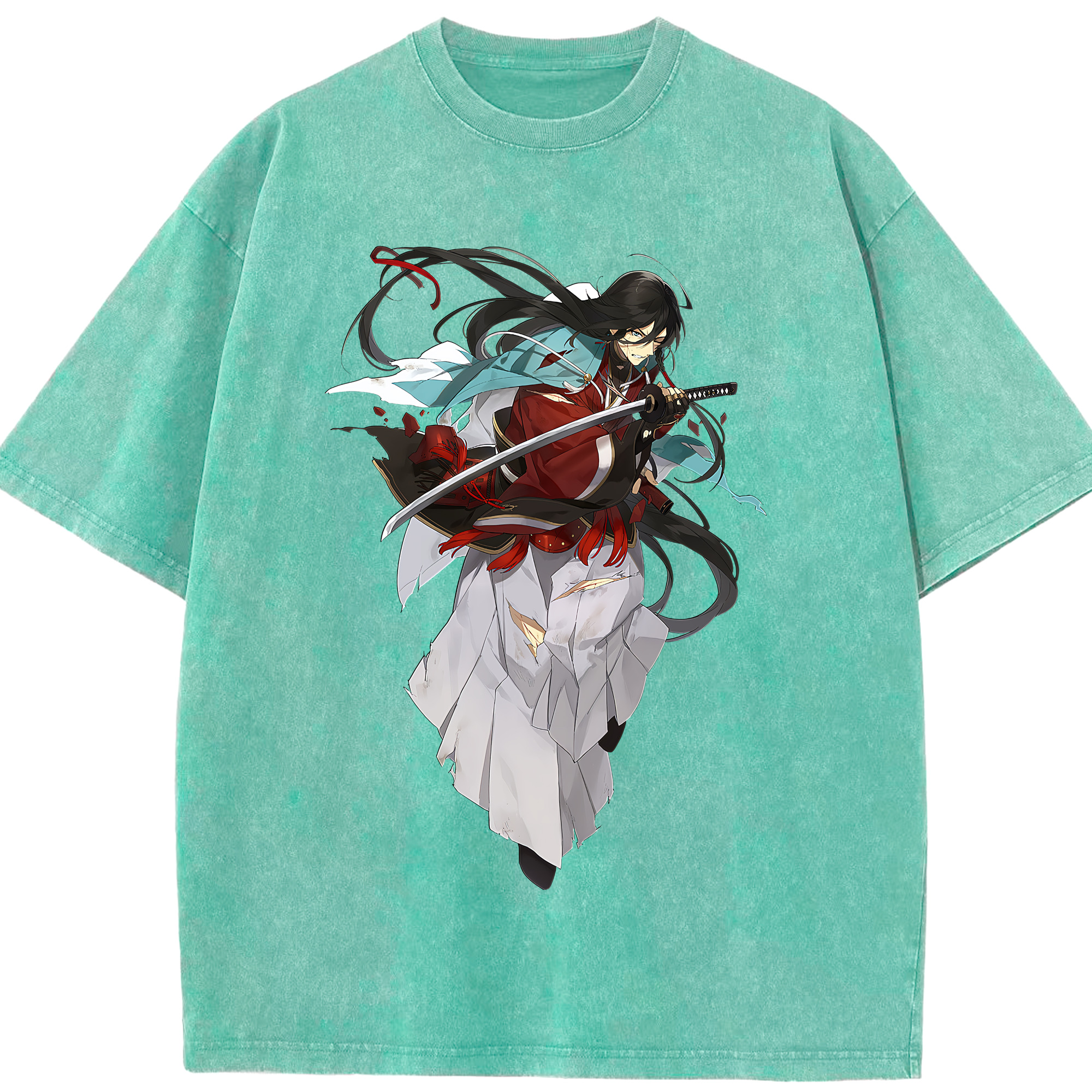 （画像用） 刀剣乱舞 Touken Ranbu 綿100% ヴィンテージ風 半袖Tシャツ（フロントプリント）